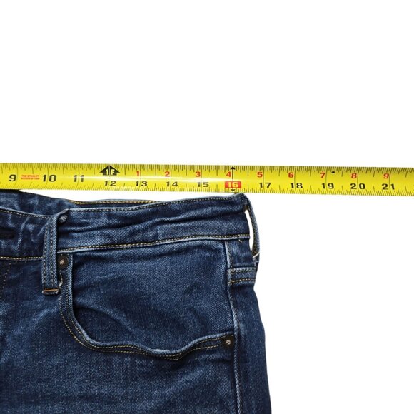 G Star 3301 Jeans Mens 32x32 Blue Straight Leg Raw Button Fly Dark Wash Stretch - Picture 3 of 16